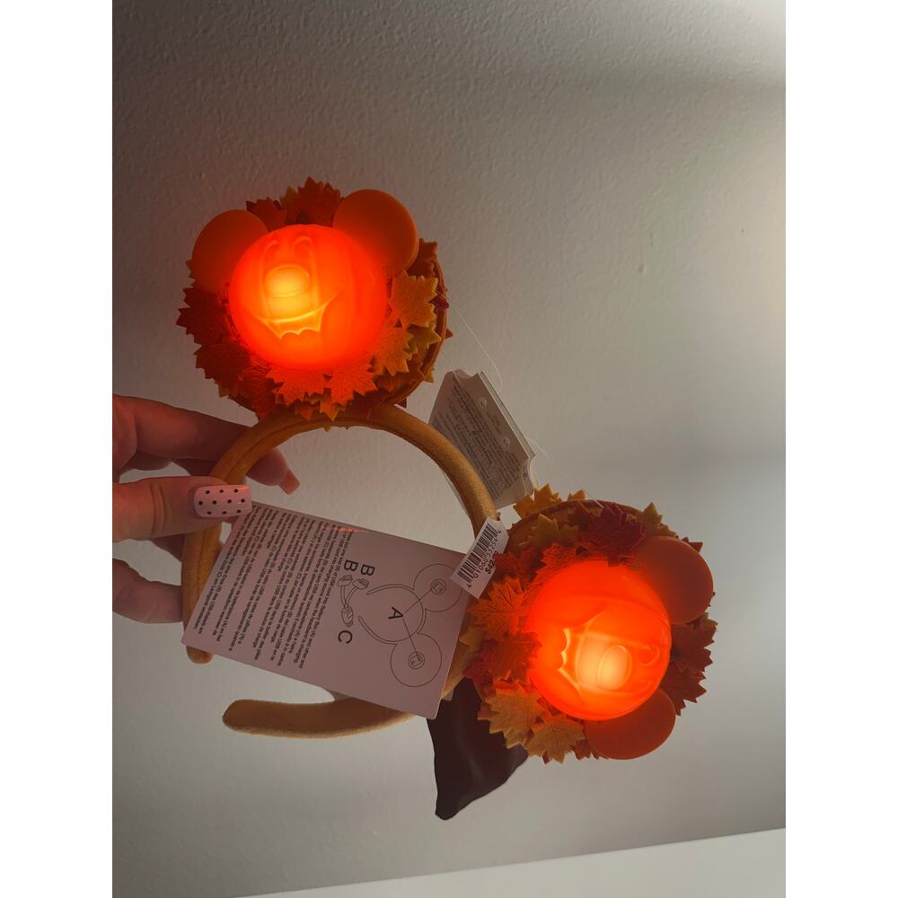 2026 Disney Parks Halloween
Mickey Mouse Wreath
Pumpkin Ear Ears Headband - Picture 5 of 5